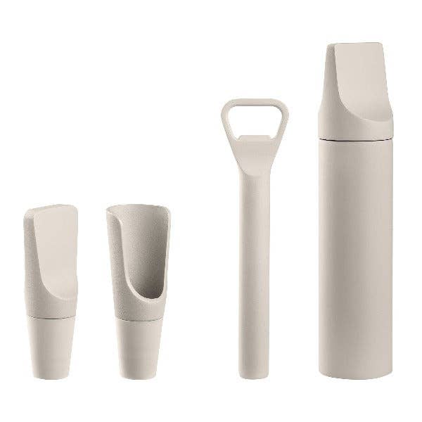 blomus - ILO Wine Accessory Set - 4 Piece: ILO Wine Accessory Set Moonbeam (Off White)