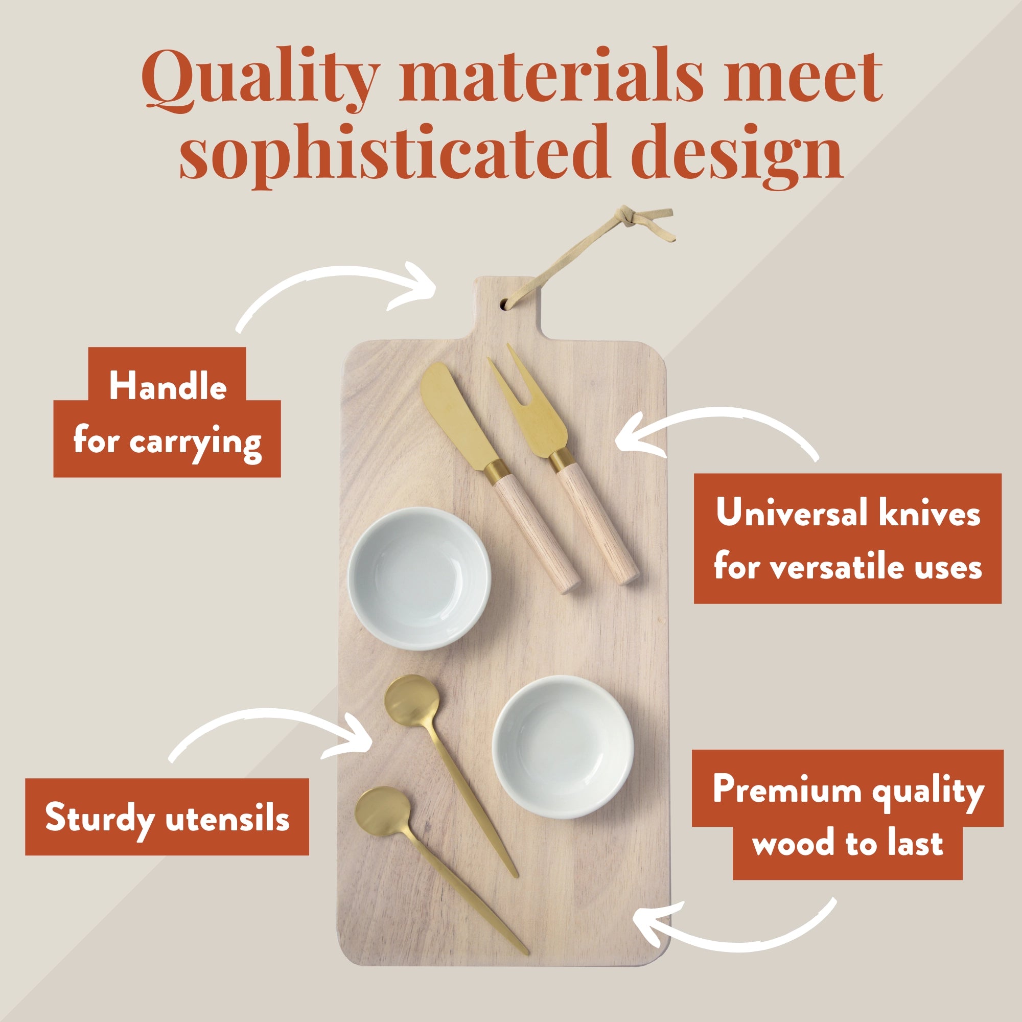 7 Piece Cheese Board Set
