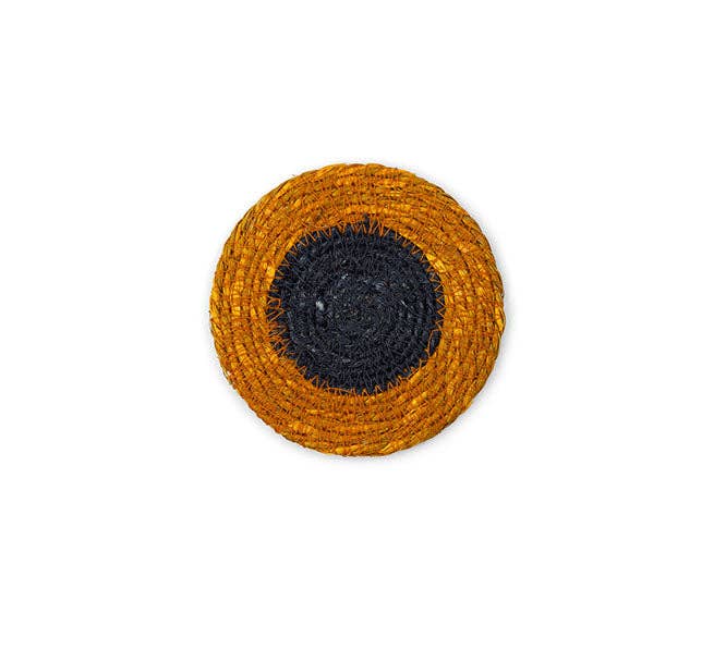 British Colour Standard Coasters Set of 4 - Midnight Blue/Tuscan Yellow