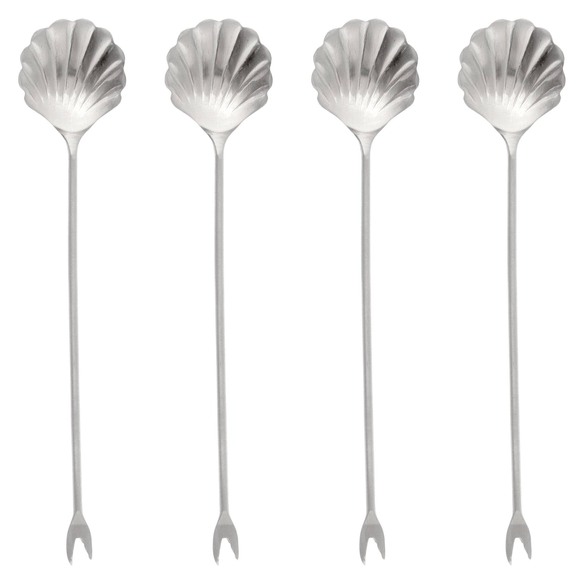 Seashell Cocktail Picks: Silver
