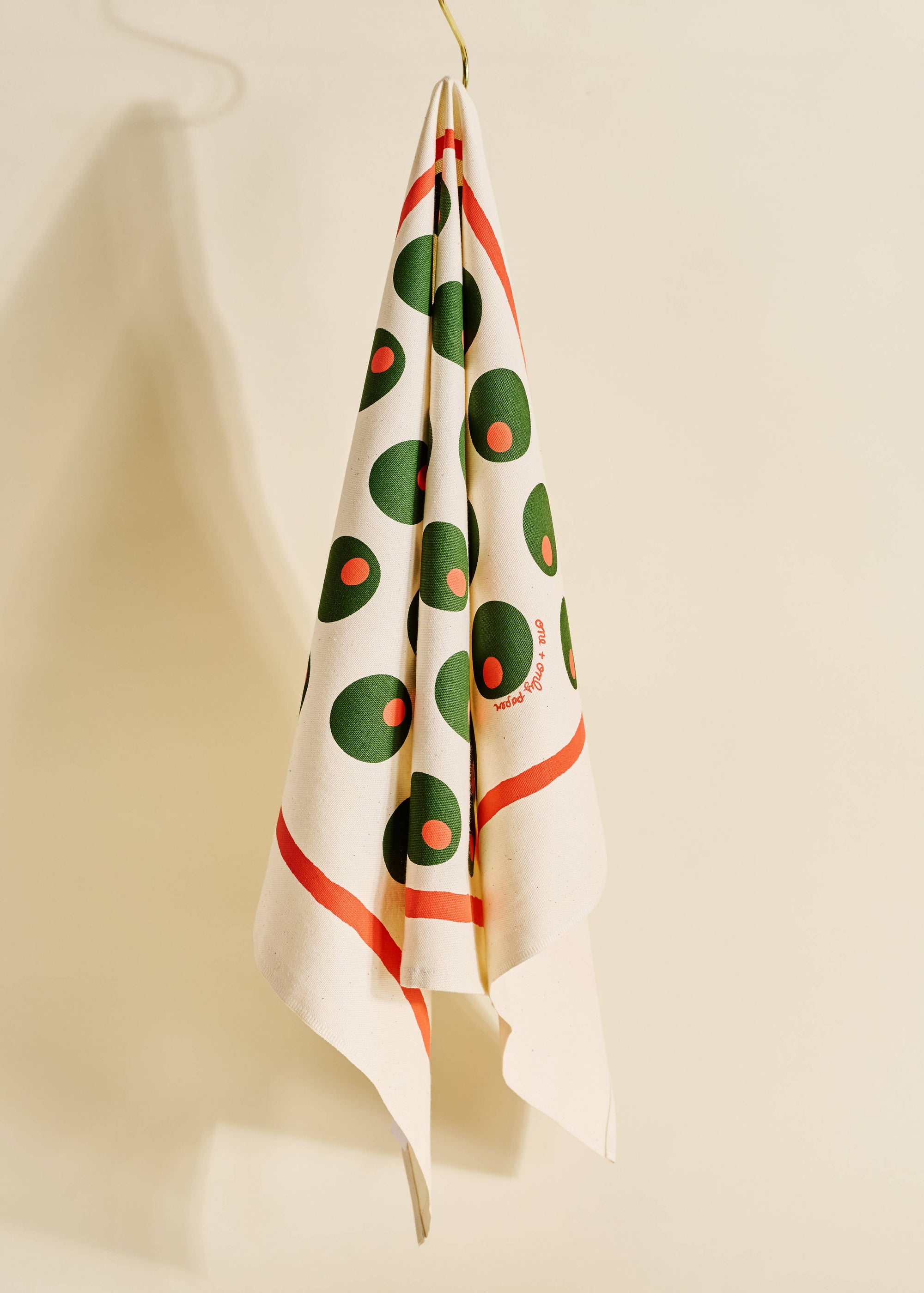 One & Only Paper - Dirty Martini Olive Cotton Tea Towel
