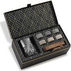 ROCKS Whiskey Chilling Stones - The Connoisseur's Set - Soleil Whiskey Glass Edition