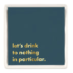 Ceramic Napkin Tray + Napkins - Let's Drink