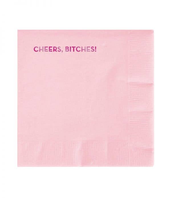 Cheers, Bitches Cocktail Napkins
