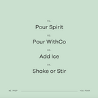 WithCo Cocktails - Hey Girl Cocktail Mix (Cucumber, Mint, Lime)