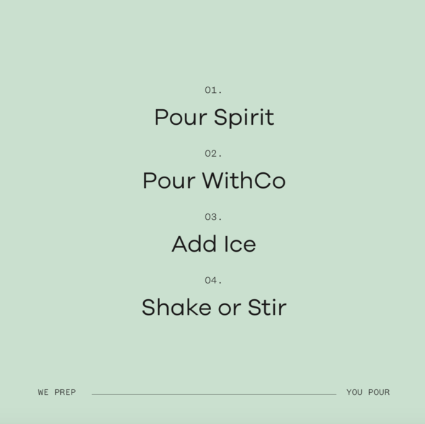 WithCo Cocktails - Hey Girl Cocktail Mix (Cucumber, Mint, Lime)