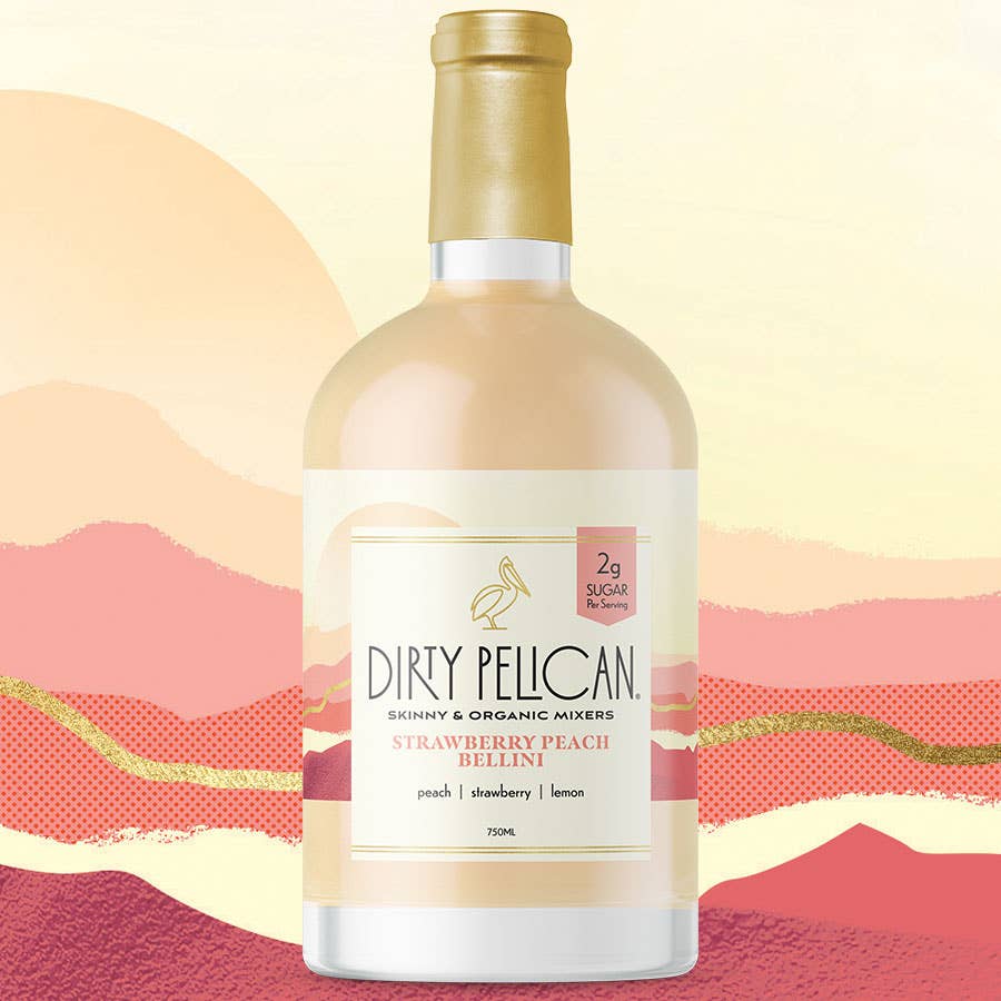 Dirty Pelican - Strawberry Peach Bellini