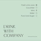 WithCo Cocktails - Hey Girl Cocktail Mix (Cucumber, Mint, Lime)