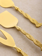Santiago Cheese Knives, Set of 3 by GAURI KOHLI