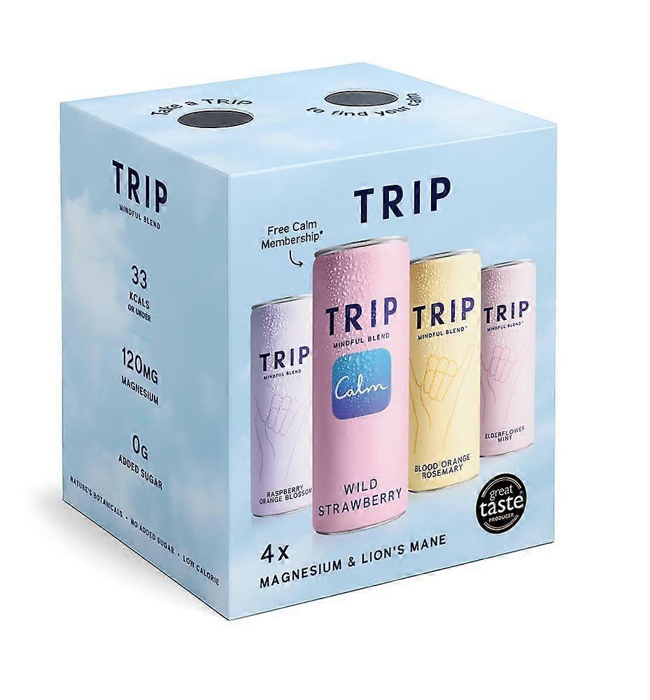 Trip Mindful Blend Magnesium Seltzer Variety Pack 4