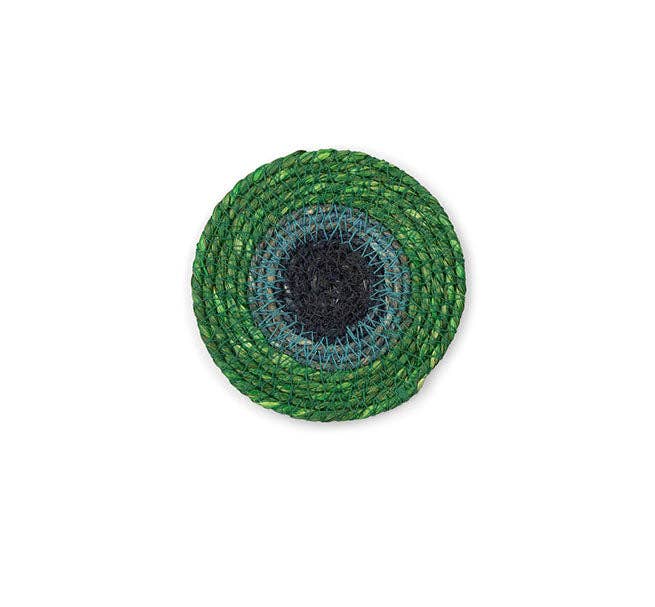 British Colour Standard Coasters Set of 4 - Beryl Green / Midnight Blue / Tropic Turquoise