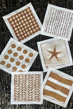 Cotton Napkins | Compostable | Dots | 24-Pack: 4.5" x 4.5"