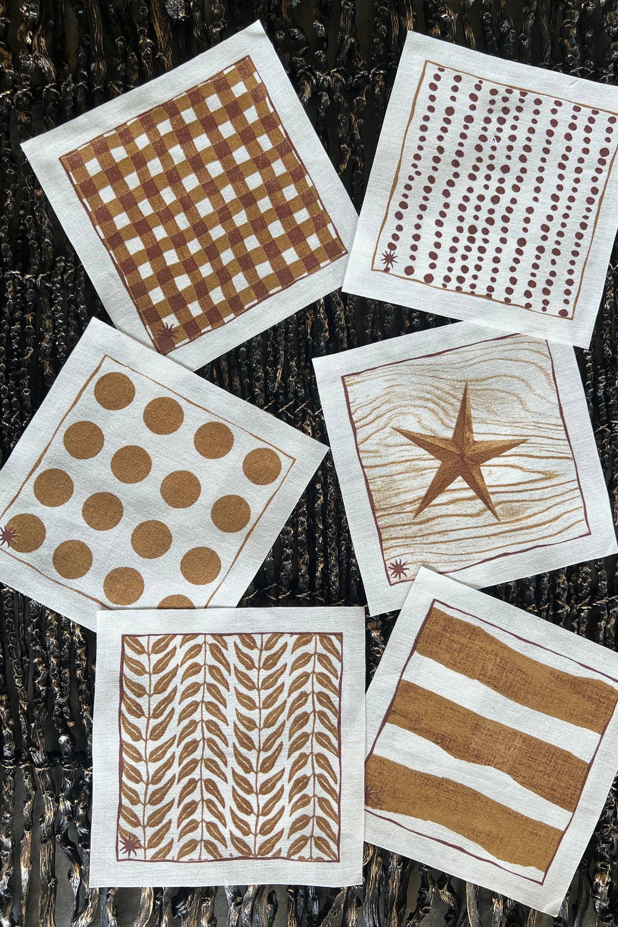 Cotton Napkins | Compostable | Speckles | 24-Pack: 4.5" x 4.5"