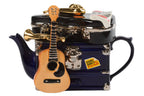 The Original Gluggle Jug Factory - Band on Tour Large Teapot: Blue