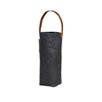 Out of the Woods® - Connoisseur Wine Tote, Reusable Vegan Leather Bag: Ebony
