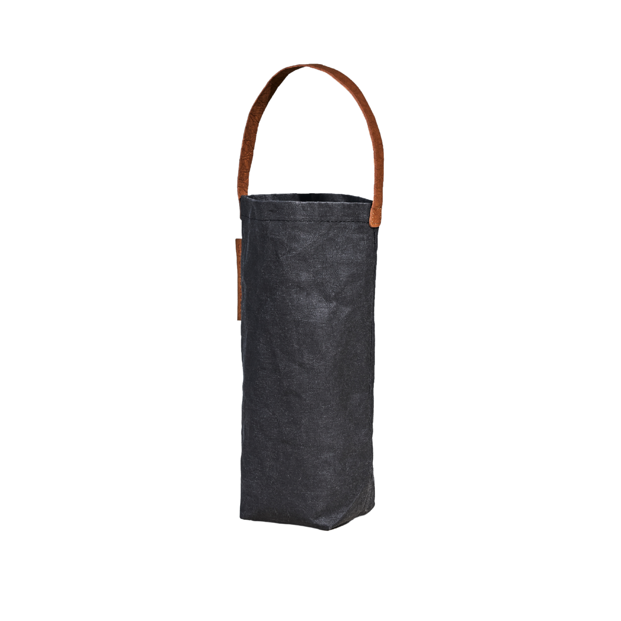 Out of the Woods® - Connoisseur Wine Tote, Reusable Vegan Leather Bag: Ebony