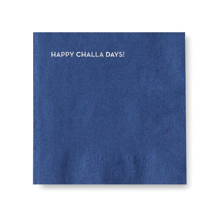 Challa Hanukkah Cocktail Napkins