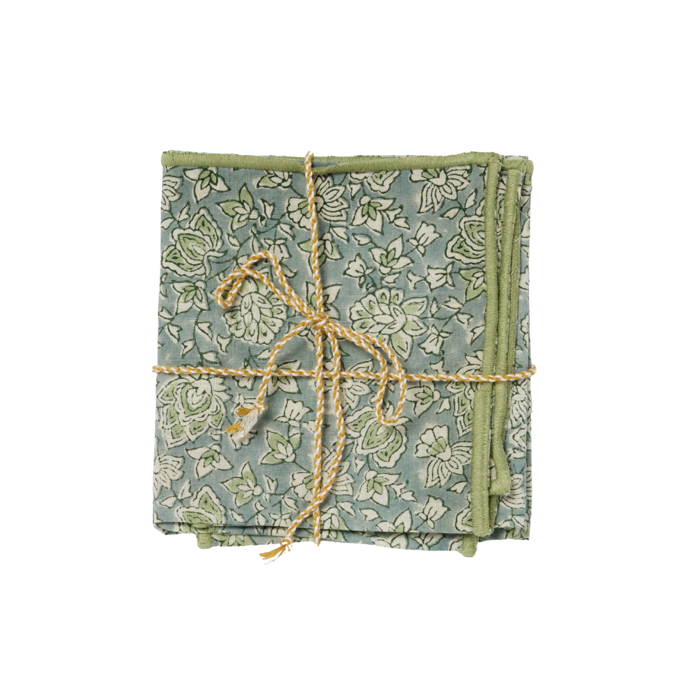 Arushi Floral Hand Printed Napkins