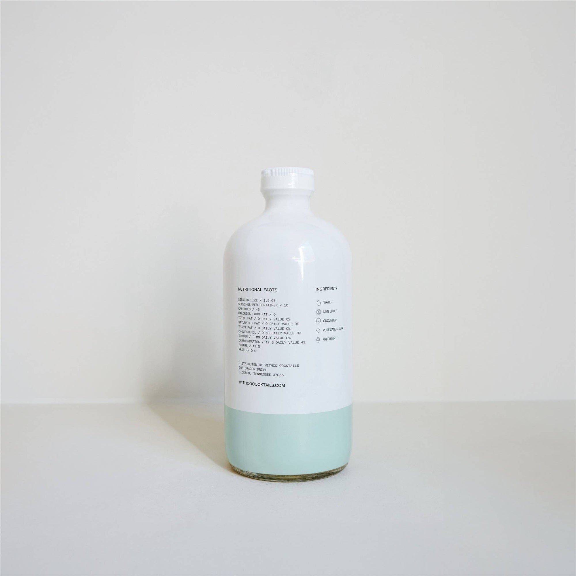 WithCo Cocktails - Hey Girl Cocktail Mix (Cucumber, Mint, Lime)