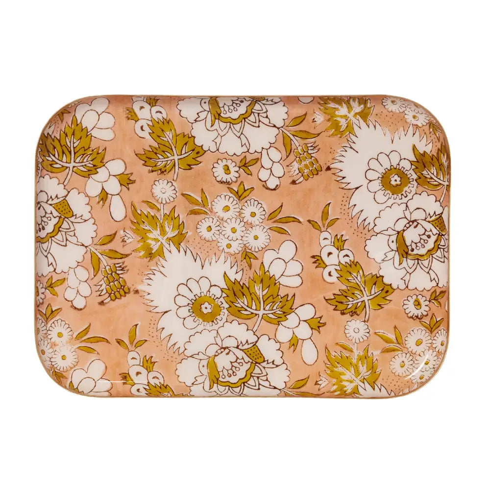 Bohemian Chic Enameled Cocktail Tray