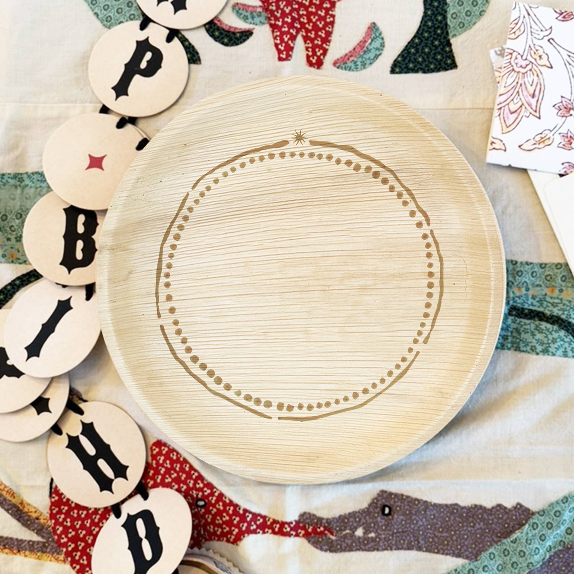 Compostable Palm Leaf Plates | Round & Round | 8 inch (Package of 8)