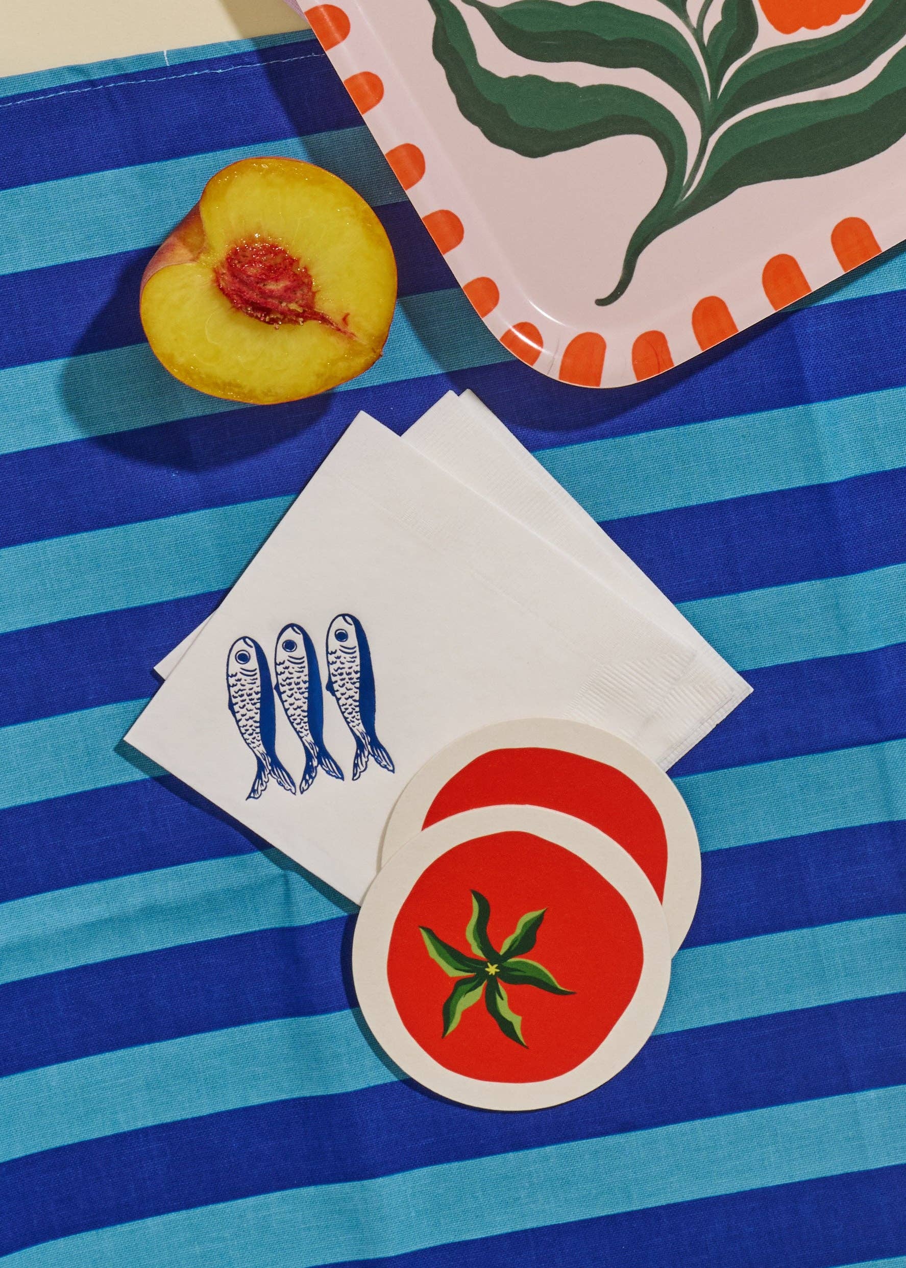 Tomato Coasters - Set of 4