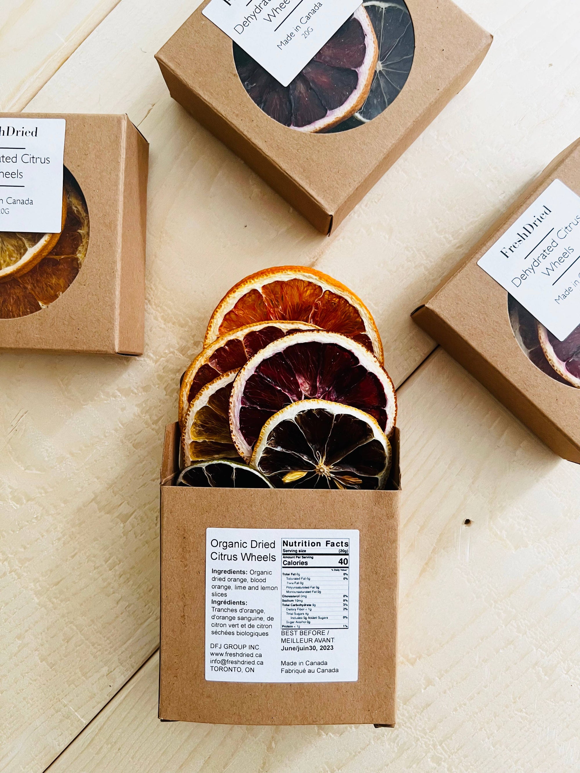 FreshDried - Cocktail Garnish -Small boxes: Grapefruit