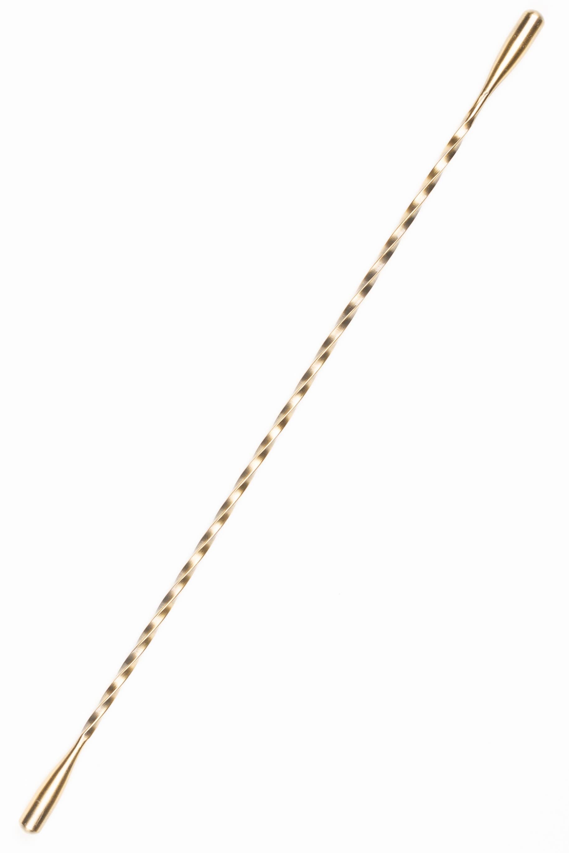 Stirring Wand - Double Ended Teardrop: Antique Brass