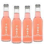 TÖST Rosé NA Sparkling Beverage  - 250 mL Glass Bottles, 4-Pack