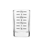 Large Shot Glass with Printed Measurements 4 oz