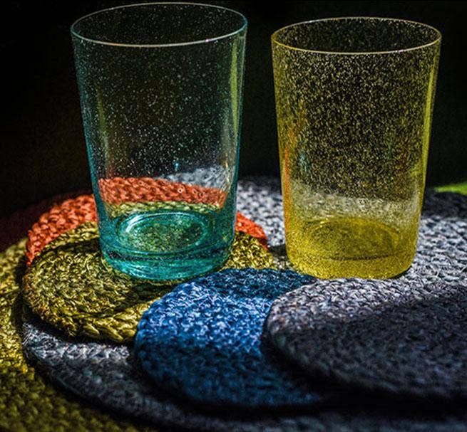 British Colour Standard Coasters Set of 4 - Petrol Blue