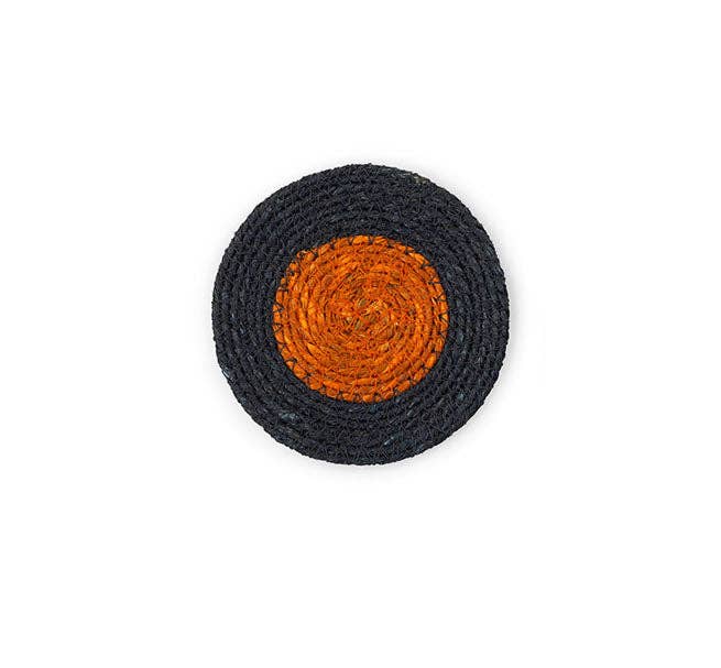 British Colour Standard Coasters Set of 4 - Midnight Blue / Rust
