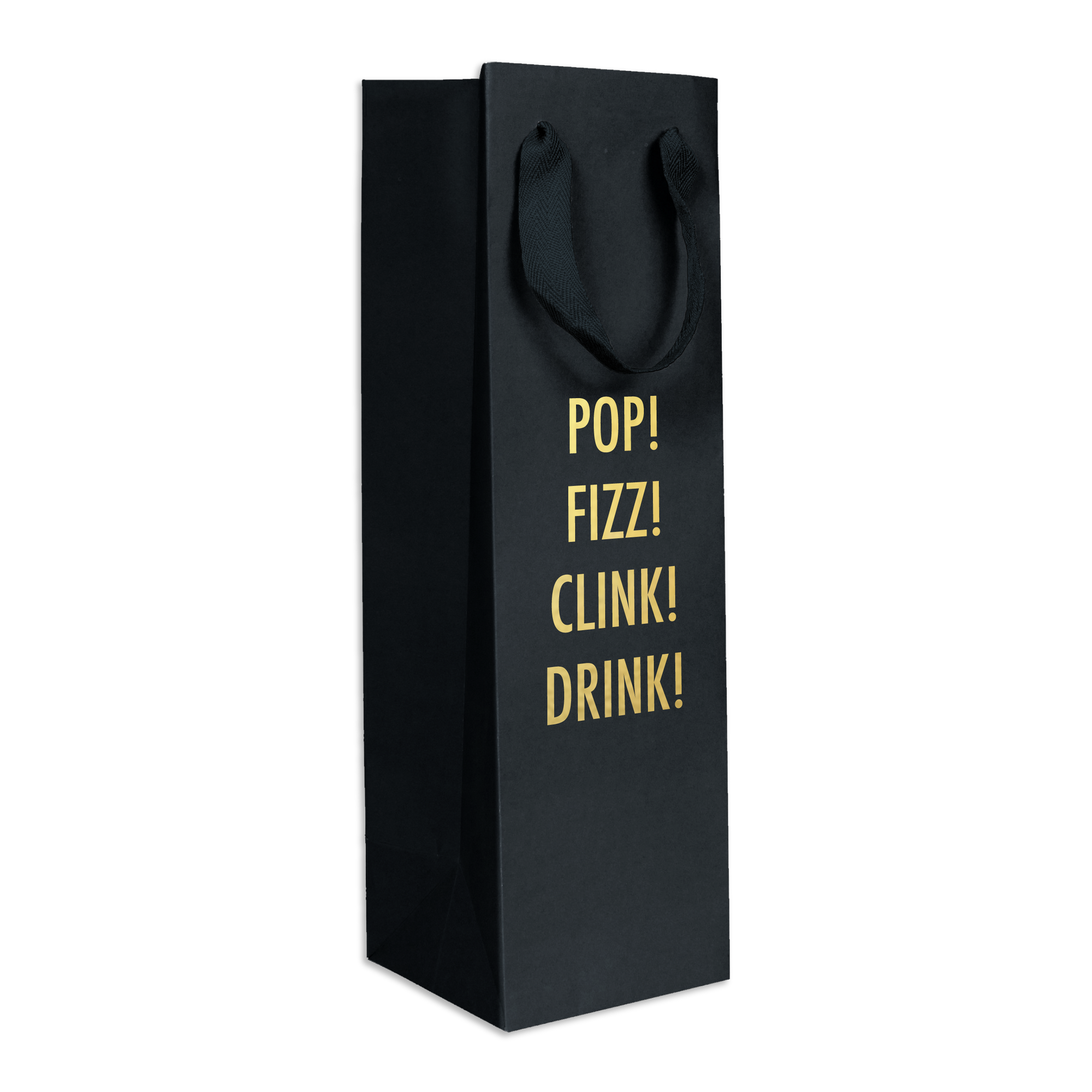 Pop Fizz - Wine Bag (Black)