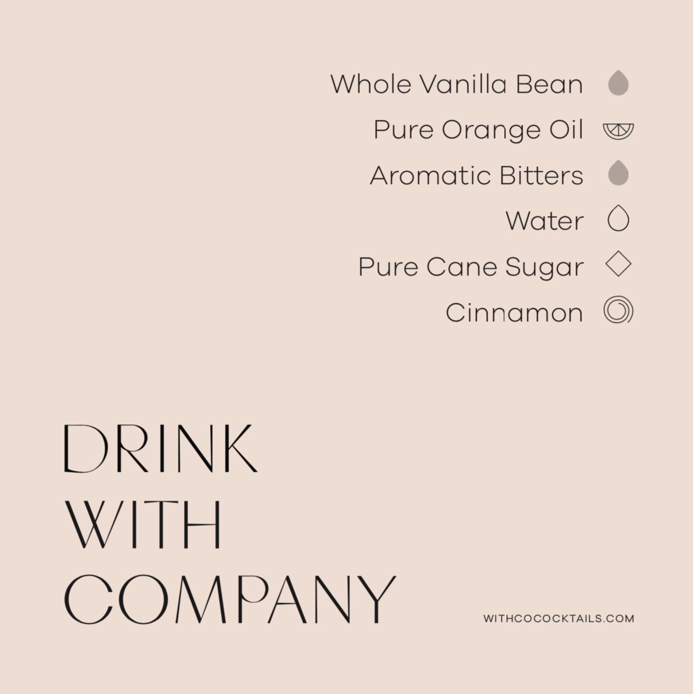 WithCo Cocktails - Ellis Old Fashioned Cocktail Mix