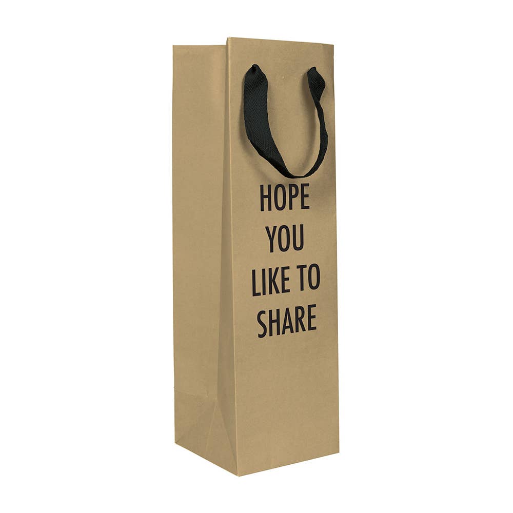 Hope You Like To Share - Wine Bag