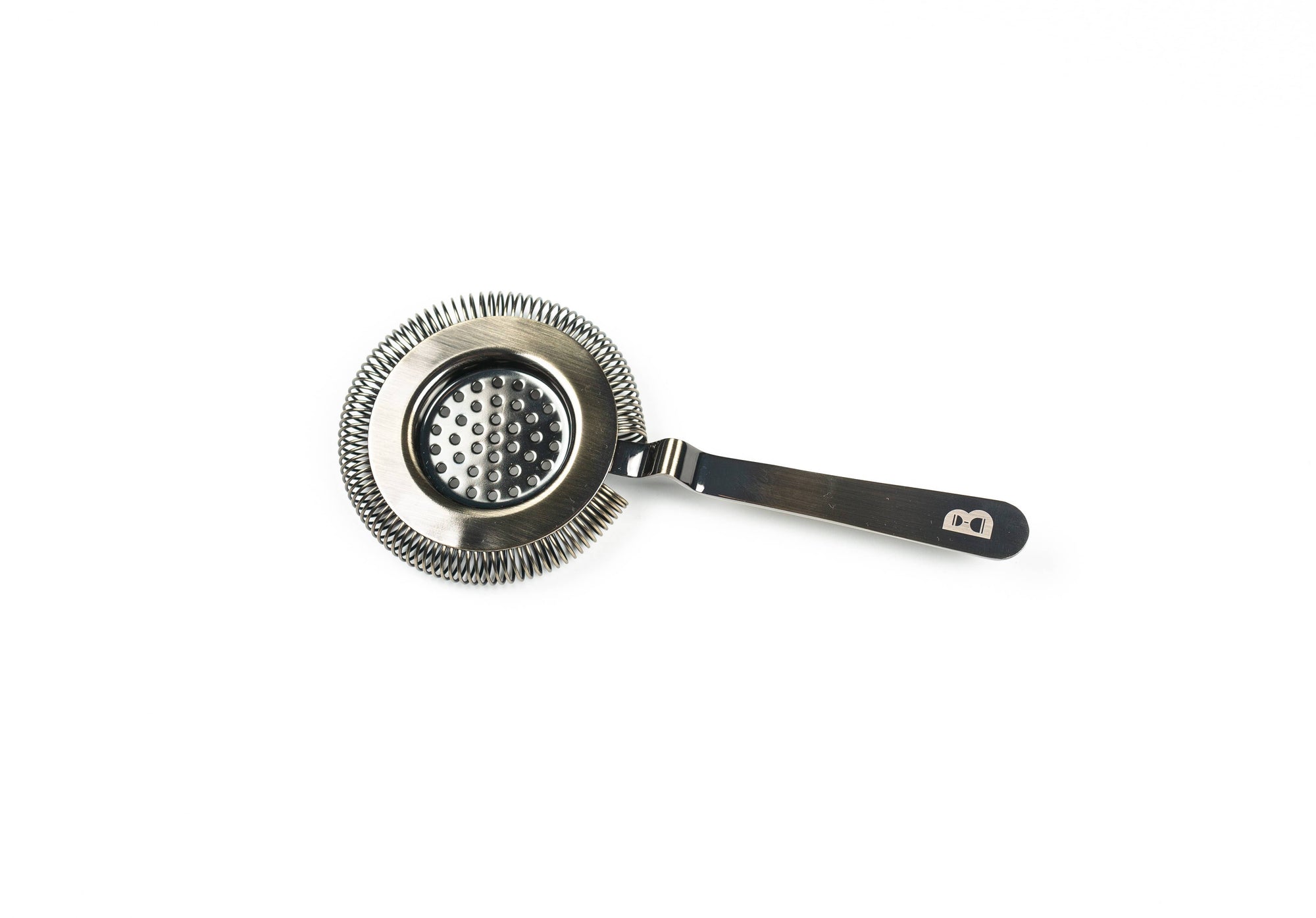 Bull in China - Deluxe Antique-Style Hawthorne Strainer: Antique Brass