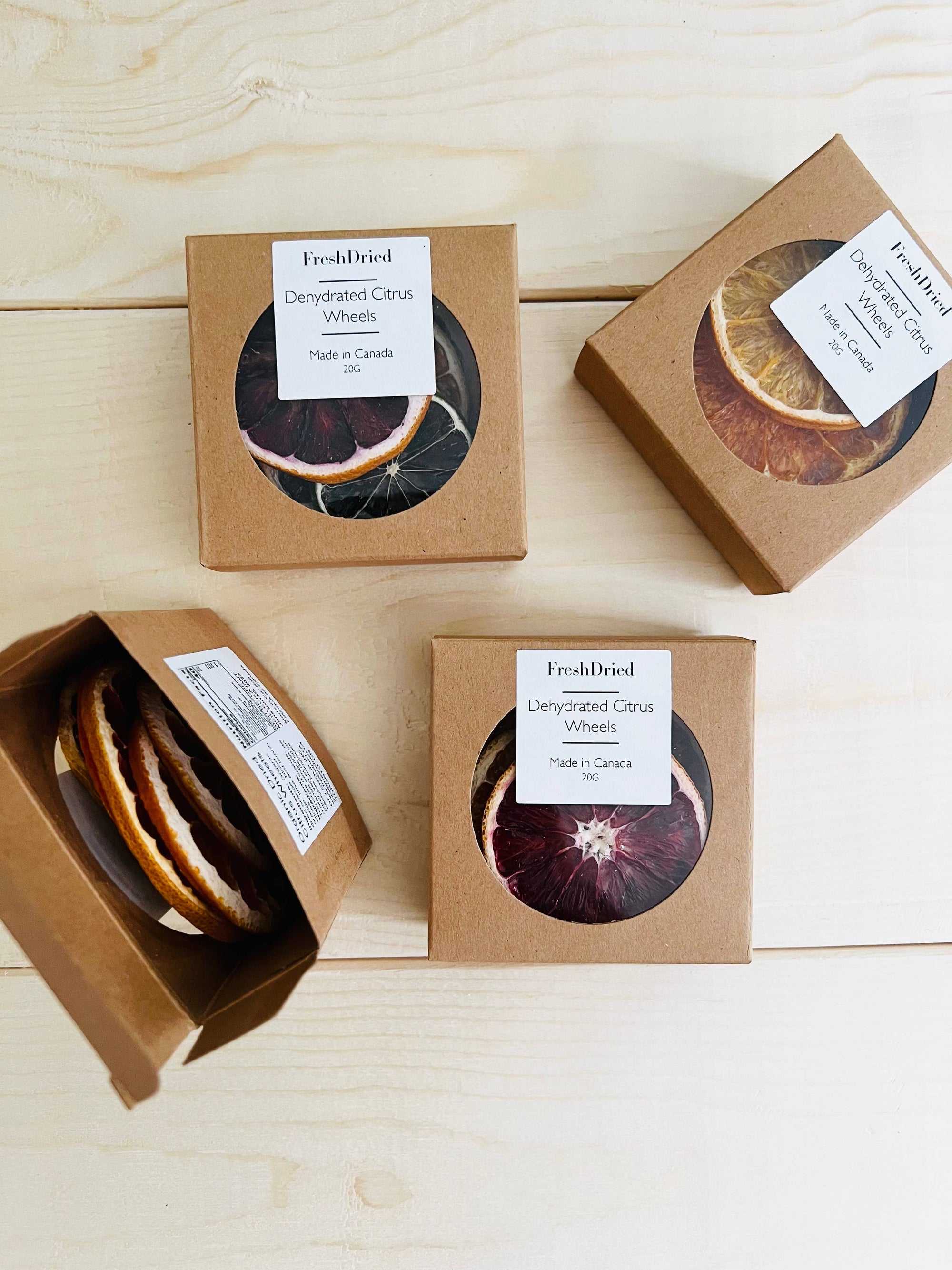 FreshDried - Cocktail Garnish -Small boxes: Grapefruit