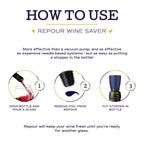 Repour Wine Stopper & Saver - 4-Pack