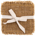 Double Stitch Coasters: Ochre