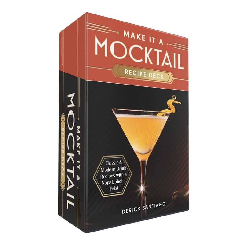 Simon & Schuster - Make It a Mocktail Recipe Deck by Derick Santiago: Flashcards