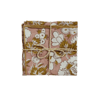 Vishnu Floral Block-Printed Napkins - set of 2
