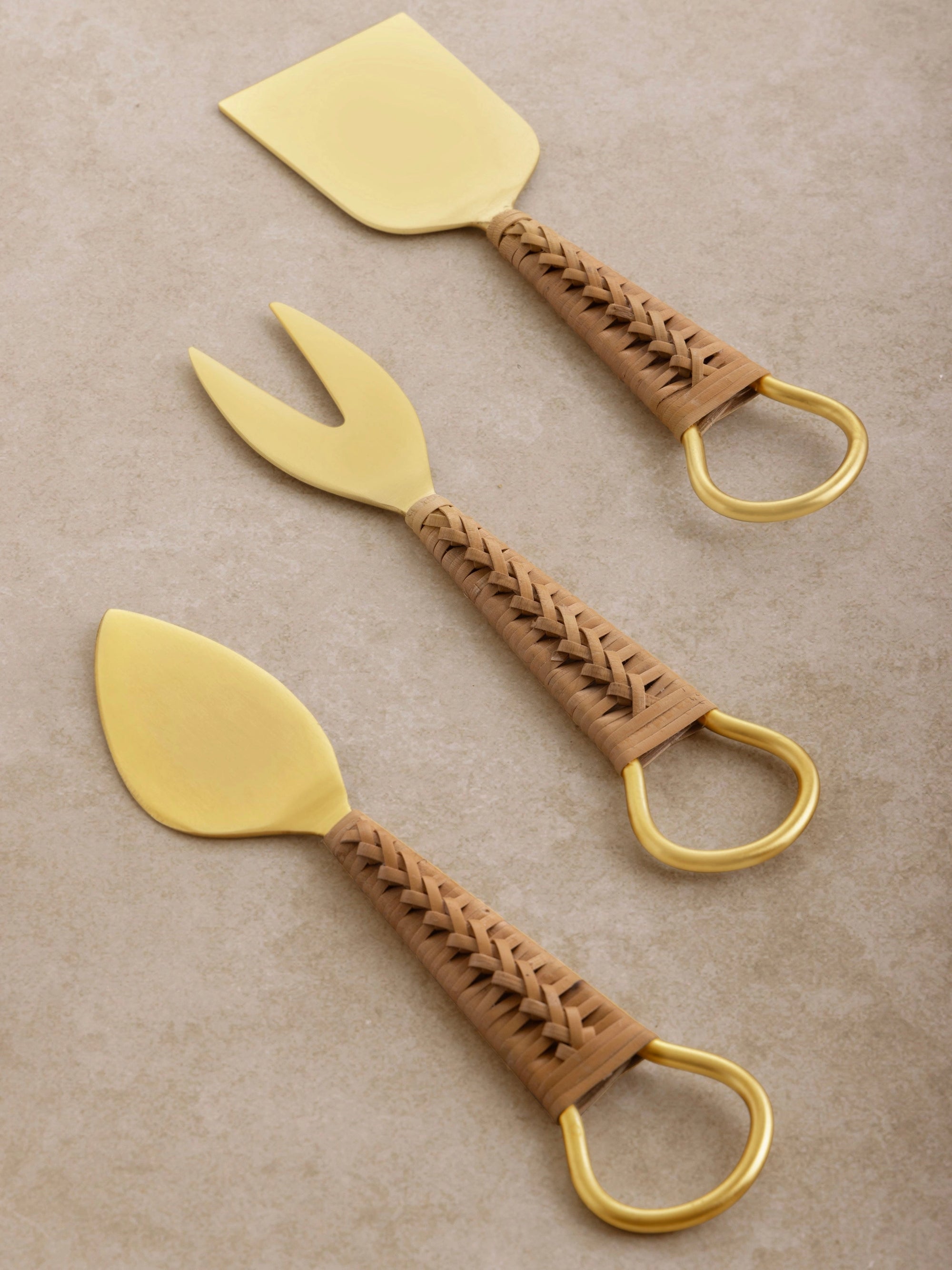 The Helsinki Cheese Knives - Set of 3 -  by GAURI KOHLI