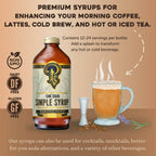 Portland Syrups - Organic Cane Sugar Simple Syrup 12 oz