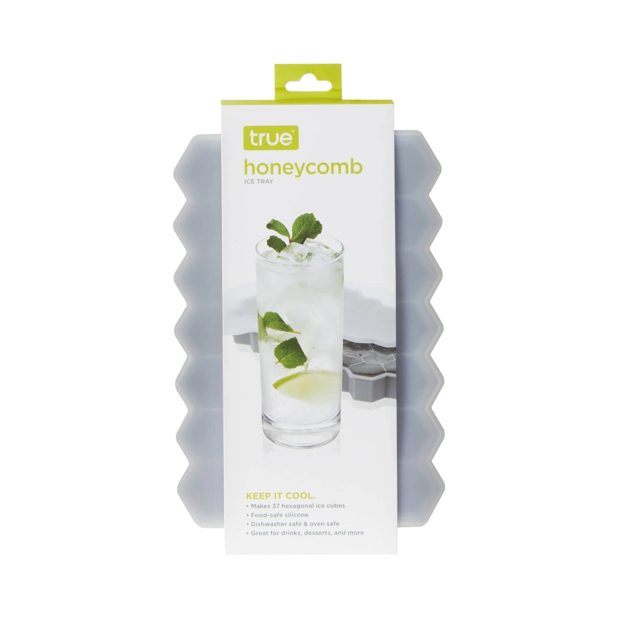 Honeycomb Silicone Ice Tray wtih Lid