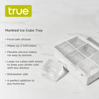 Marbled Silicone 2 inch Ice Cube Tray