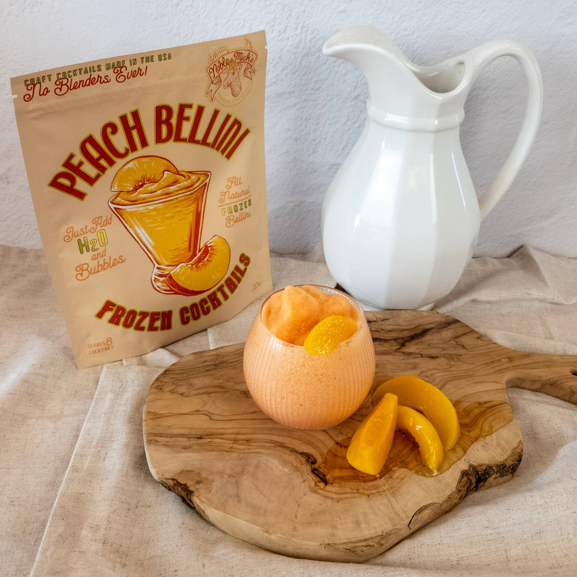 Noble Mick's - Peach Bellini Frozen Cocktail