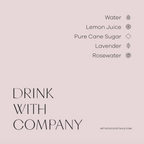 WithCo Cocktails - Bouquet Cocktail Mix (Lavender, Lemon, Rose Petals and Buds)