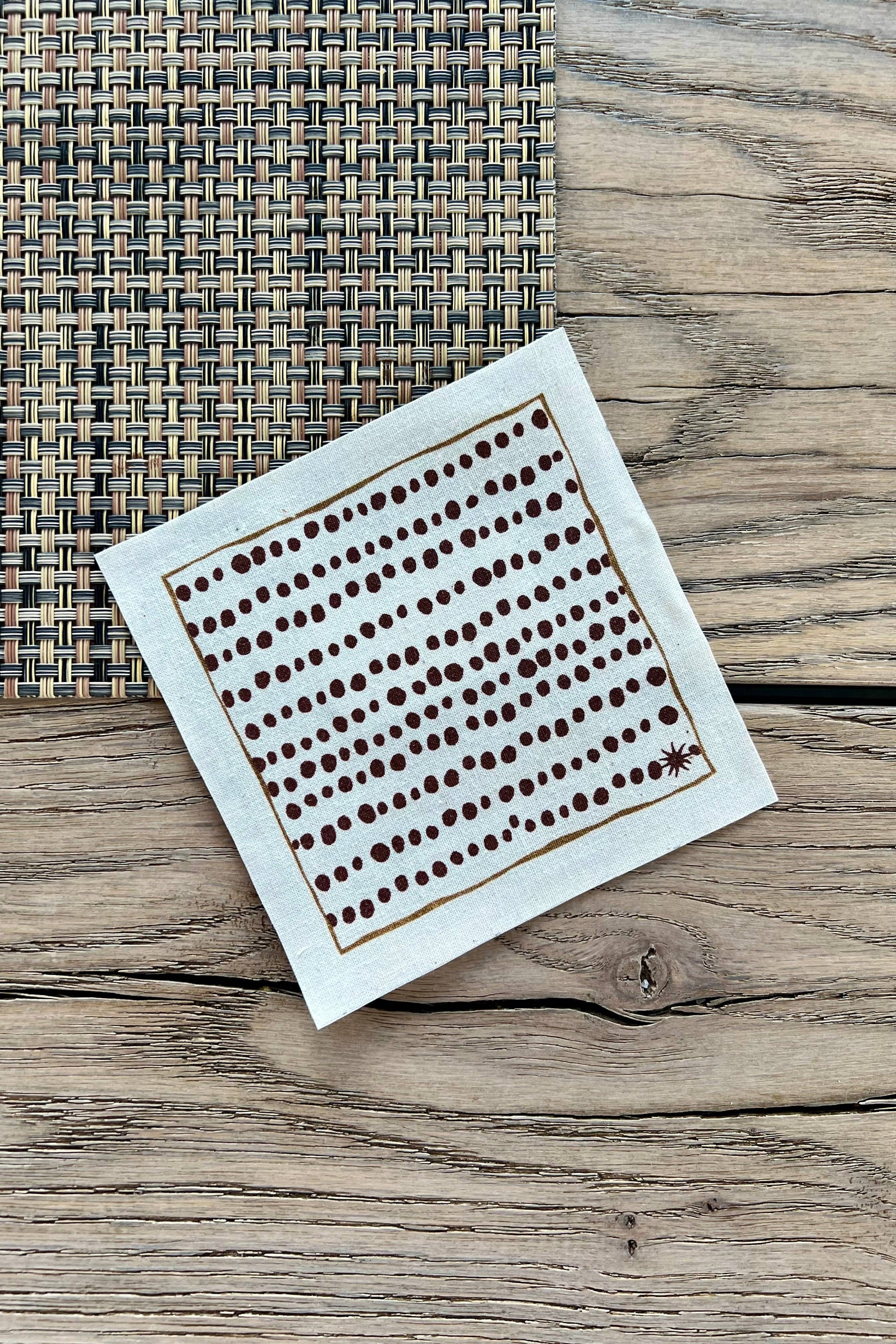 Cotton Napkins | Compostable | Speckles | 24-Pack: 4.5" x 4.5"