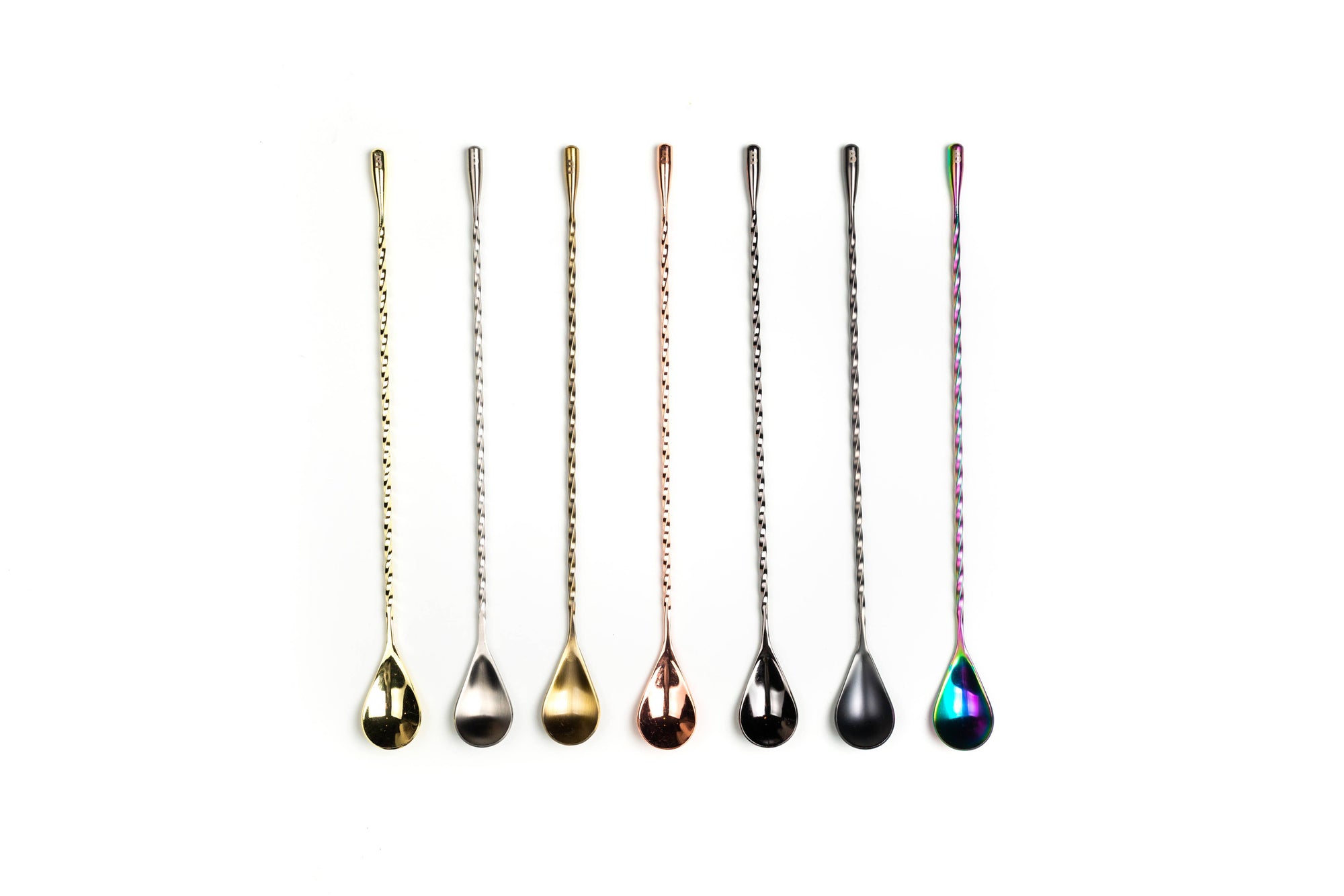 Bull in China - Teardrop Barspoons (30cm/12" Length): Antique Brass