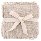 Double Stitch Coasters: Linen